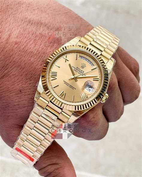 rolex day-date 40 yellow gold weight|Rolex Day-Date 40 review.